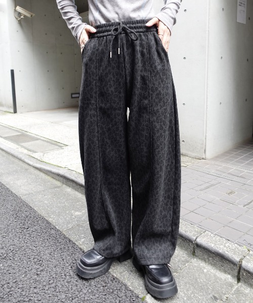 CORNERS(コーナーズ)の「レオパード柄スウェットパンツ(スウェットパンツ・レディース・グレー/ブラウン・L/M)」の7枚目の写真