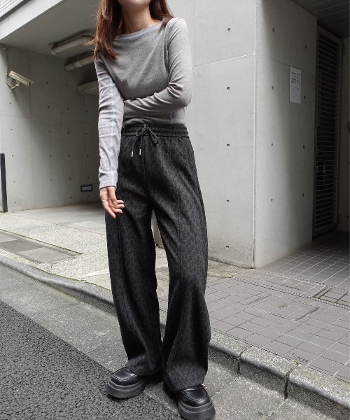 CORNERS(コーナーズ)の「レオパード柄スウェットパンツ(スウェットパンツ・レディース・グレー/ブラウン・L/M)」の10枚目の写真