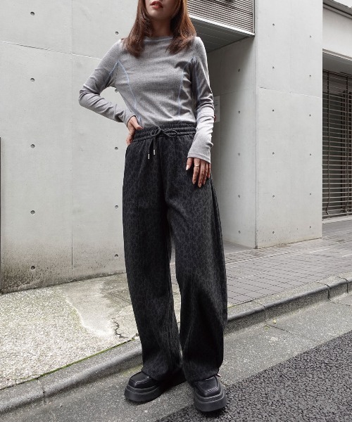CORNERS(コーナーズ)の「レオパード柄スウェットパンツ(スウェットパンツ・レディース・グレー/ブラウン・L/M)」の11枚目の写真