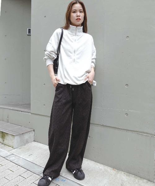 CORNERS(コーナーズ)の「レオパード柄スウェットパンツ(スウェットパンツ・レディース・グレー/ブラウン・L/M)」の8枚目の写真