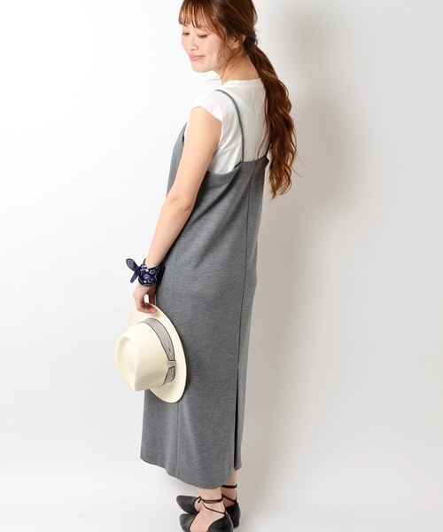 Khaju（カージュ）の「Khaju: カットキャミワンピ□（ワンピース・レディース・ブラック/グレー/ベージュ・ONE SIZE）」の5枚目の写真