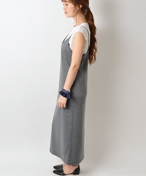 Khaju（カージュ）の「Khaju: カットキャミワンピ□（ワンピース・レディース・ブラック/グレー/ベージュ・ONE SIZE）」の11枚目の写真