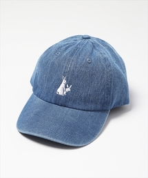 FR2 | ”FXXKING RABBITS” Embroidery Six Panel DENIM Cap(キャップ)