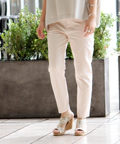 Spick & Span（スピックアンドスパン）の「≪WEB限定追加2≫サテンストレッチサブリナパンツ◆（その他パンツ・レディース・ピンク・40/36/38/34）」の8枚目の写真