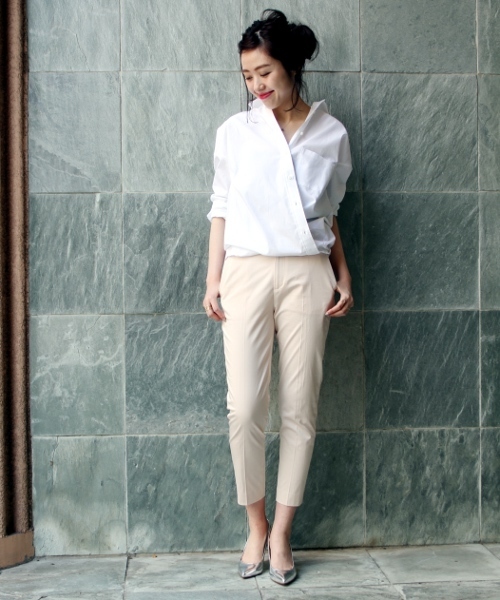 Spick & Span（スピックアンドスパン）の「≪WEB限定追加2≫サテンストレッチサブリナパンツ◆（その他パンツ・レディース・ピンク・40/36/38/34）」の3枚目の写真