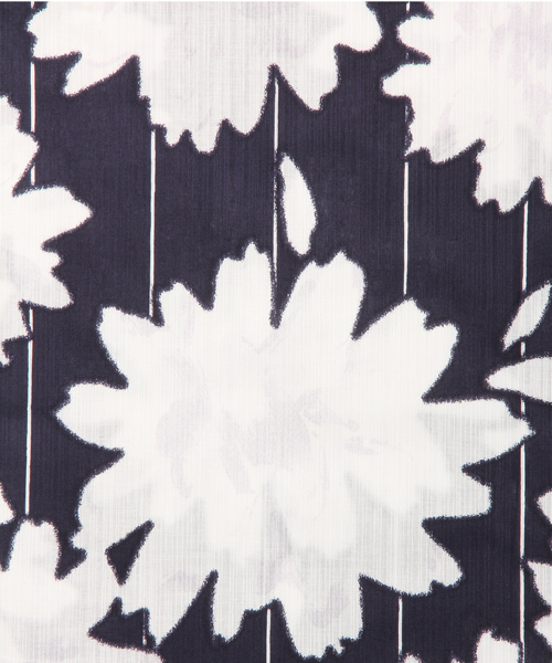 koe（コエ）の「【浴衣・作り帯・下駄 3点セット】花柄浴衣（浴衣・レディース・マスタード/ネイビー・FREE）」の12枚目の写真