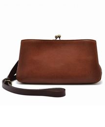 【本革 がま口 ショルダー取り外し可能】CL2542 NOM 2WAY POCHETTE