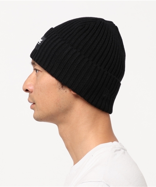 【美品、送料無料】FTC×NEW ERA ニット帽　ネイビー FTC（エフティーシー）の「NEW ERA WOOL MILITARY BEANIE（ニット
