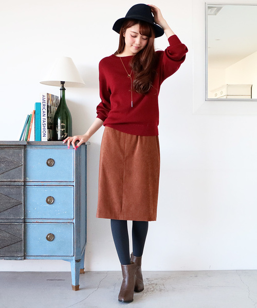 N.(N. Natural Beauty Basic)(エヌエヌナチュラルビューティーベーシック)の「WOOL BASIC ラウンドネックニット(ニット/セーター・レディース・ホワイト/ボルドー/ブラック/ベージュ/グレー/ブルー・MEDIUM)」の19枚目の写真