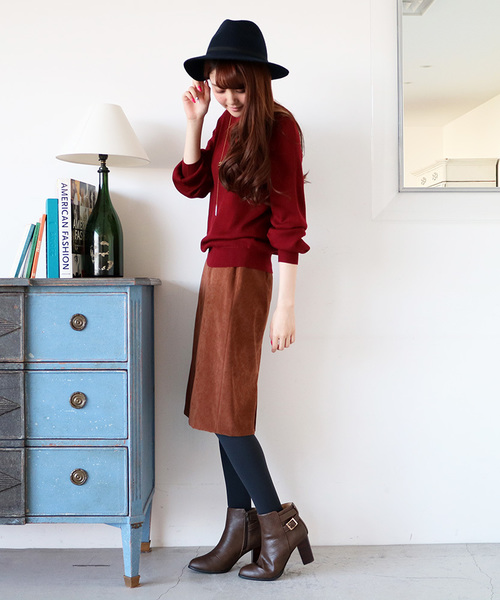 N.(N. Natural Beauty Basic)(エヌエヌナチュラルビューティーベーシック)の「WOOL BASIC ラウンドネックニット(ニット/セーター・レディース・ホワイト/ボルドー/ブラック/ベージュ/グレー/ブルー・MEDIUM)」の20枚目の写真