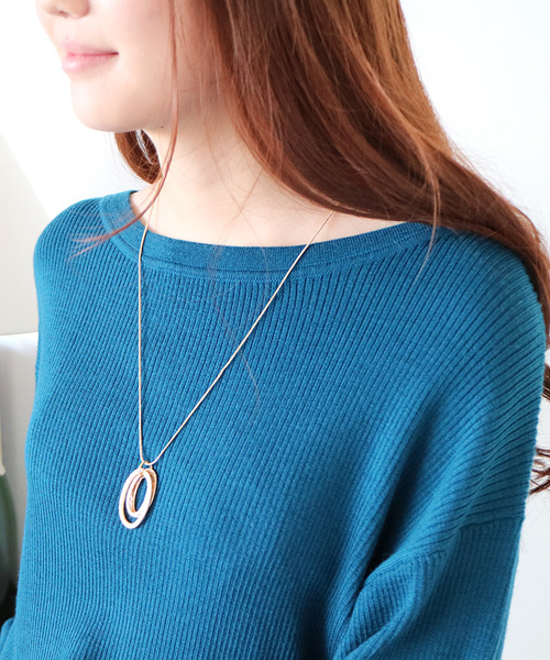 N.(N. Natural Beauty Basic)(エヌエヌナチュラルビューティーベーシック)の「WOOL BASIC ラウンドネックニット(ニット/セーター・レディース・ホワイト/ボルドー/ブラック/ベージュ/グレー/ブルー・MEDIUM)」の11枚目の写真