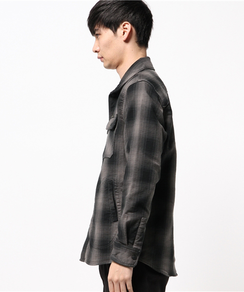 HYSTERIC GLAMOUR（ヒステリックグラマー）の「CPO SH（シャツ/ブラウス・メンズ・レッド系その他/グレー/チャコールグレー・SMALL/MEDIUM/LARGE）」の20枚目の写真