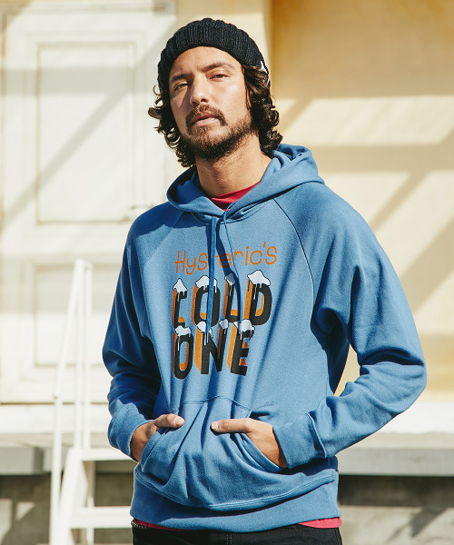 HYSTERIC GLAMOUR(ヒステリックグラマー)の「COLD ONE pt PK(パーカー・メンズ・トップグレー/ブルー/ブラック・SMALL/LARGE/MEDIUM)」の3枚目の写真