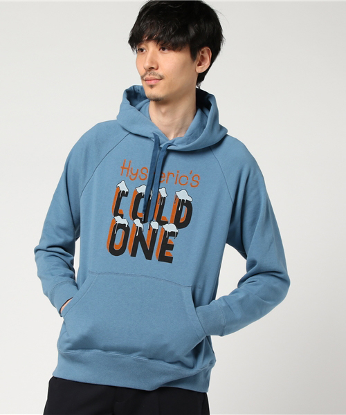 HYSTERIC GLAMOUR(ヒステリックグラマー)の「COLD ONE pt PK(パーカー・メンズ・トップグレー/ブルー/ブラック・SMALL/LARGE/MEDIUM)」の11枚目の写真