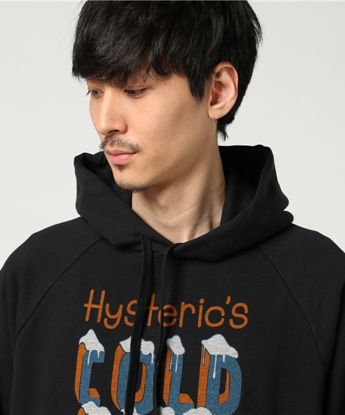 HYSTERIC GLAMOUR(ヒステリックグラマー)の「COLD ONE pt PK(パーカー・メンズ・トップグレー/ブルー/ブラック・SMALL/LARGE/MEDIUM)」の8枚目の写真