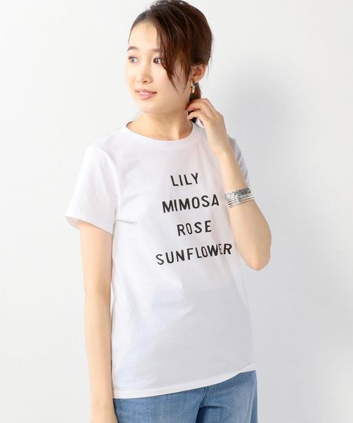 Jewel Changes（ジュエルチェンジズ）の「〓【雑誌掲載】★JC フラワーロゴプリント Tシャツ / 【JJ掲載】（Tシャツ/カットソー・レディース・オフホワイト/グレー/ブラウン/ライトブルー・FREE）」の21枚目の写真