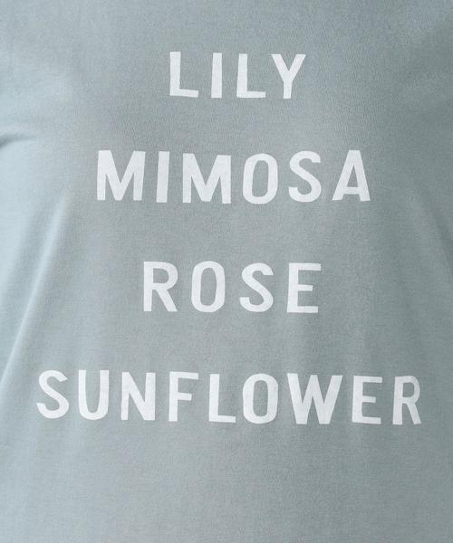 Jewel Changes（ジュエルチェンジズ）の「〓【雑誌掲載】★JC フラワーロゴプリント Tシャツ / 【JJ掲載】（Tシャツ/カットソー・レディース・オフホワイト/グレー/ブラウン/ライトブルー・FREE）」の7枚目の写真