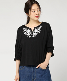 VENCEEXCHANGE | 花柄プリントキャンディスリーブプルオーバー(Tシャツ/カットソー)