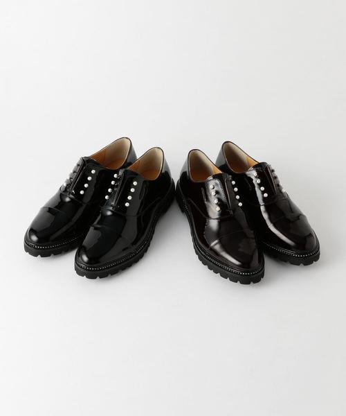 ODETTE E ODILE（オデットエオディール）の「OFC ジュエリーレースレス スリッポン25↑（スリッポン・レディース・ワインレッド/ブラック・23cm/22cm/24.5cm/22.5cm/24cm/23.5cm/25cm）」の4枚目の写真