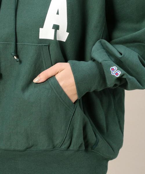 AMERICANA（アメリカーナ）の「＜Americana（アメリカーナ）＞ビッグシルエットフーディ：（パーカー・レディース・オリーブ/パープル・FREE）」の15枚目の写真