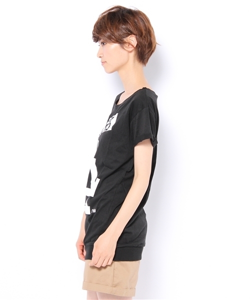 LB-03（エルビー・ゼロスリー）の「MLB keys　BIG Ｔシャツ（Tシャツ/カットソー・レディース・ブラック系/ホワイト系・FREE）」の3枚目の写真
