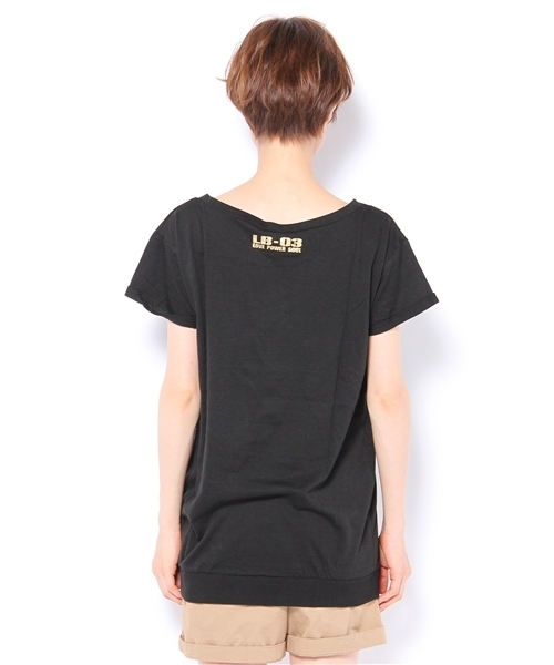 LB-03（エルビー・ゼロスリー）の「MLB keys　BIG Ｔシャツ（Tシャツ/カットソー・レディース・ブラック系/ホワイト系・FREE）」の4枚目の写真