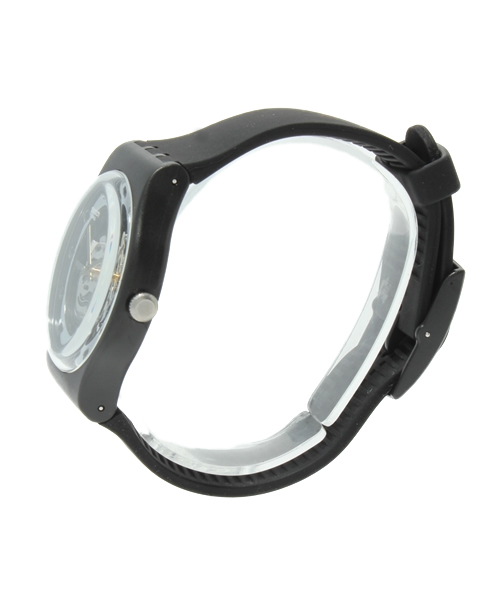 SWATCH(スウォッチ)の「New Gent Lacquered(アナログ腕時計・メンズ・ブラック×シルバー/ホワイト×ゴールド・FREE)」の3枚目の写真