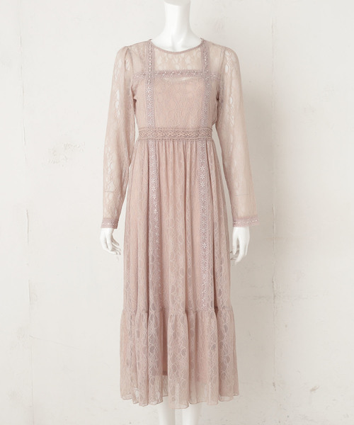 one after another NICE CLAUP(ワンアフターアナザーナイスクラップ)の「きれいめレースワンピース(ワンピース・レディース・オフホワイト/ブラック/ベージュ・FREE)」の11枚目の写真