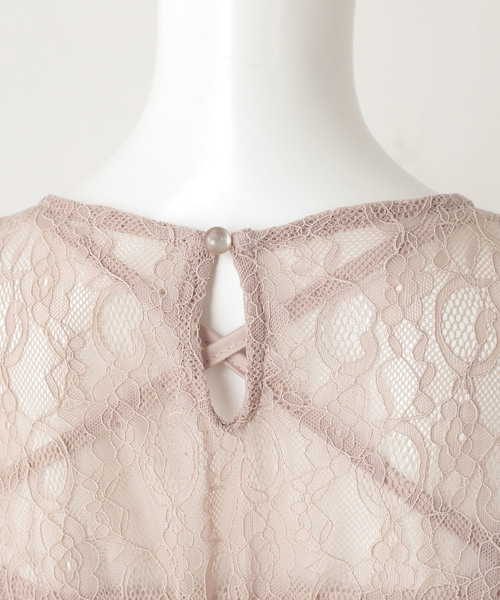 one after another NICE CLAUP(ワンアフターアナザーナイスクラップ)の「きれいめレースワンピース(ワンピース・レディース・オフホワイト/ブラック/ベージュ・FREE)」の13枚目の写真