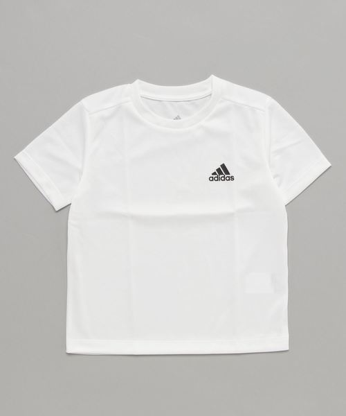 adidas（アディダス）の「アディダス 半袖機能Tシャツ BTRN ワンポイントロゴＴシャツ CX3889（Tシャツ/カットソー・キッズ・ブラック/ブルー/ネイビー/ホワイト・140cm/130cm/150cm/160cm/120cm）」の2枚目の写真