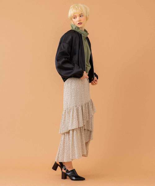 UNITED TOKYO（ユナイテッドトウキョウ）の「ギャザーブルゾン（ブルゾン・レディース・ホワイト/ピンク/ブラック・1）」の21枚目の写真