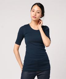 Born | Born Half Sleeve Rib T-shirts/ボーン ハーフ スリーブ リブ Tシャツ(Tシャツ/カットソー)