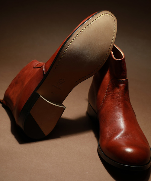 PADRONE（パドローネ）の「STUDIOUS限定 SHORT BACK ZIP BOOTS