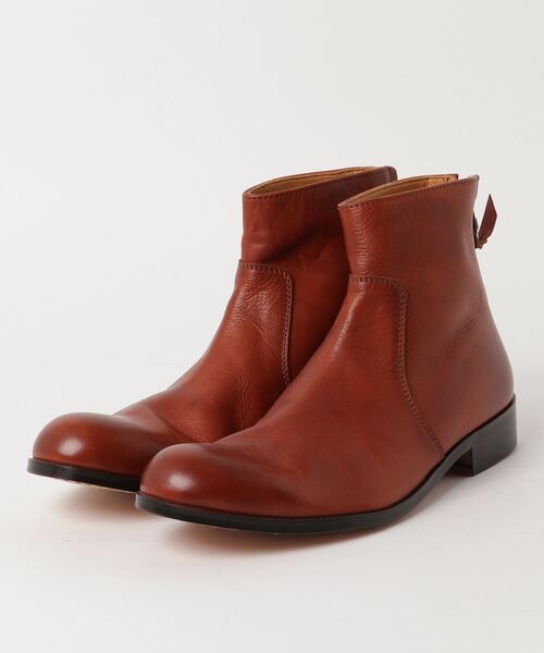 PADRONE（パドローネ）の「STUDIOUS限定 SHORT BACK ZIP BOOTS / PK7885-1115-16A（ブーツ・メンズ・ブラック/ベージュ/キャメル/カーキ・40/41/42/43）」の4枚目の写真