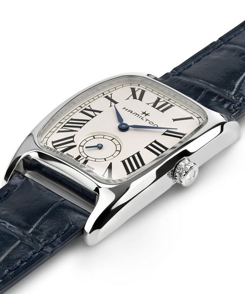 HAMILTON（ハミルトン）の「HAMILTON [ハミルトン] 腕時計 Boulton （ボルトン） Small Second クオーツ 31.1MM レザーベルト ホワイト×ブルー（アナログ腕時計・メンズ・ホワイト系その他・MEDIUM）」の5枚目の写真