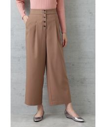 NATURAL BEAUTY BASIC | 【CanCam 11月号掲載】フロントボタンワイドパンツ(その他パンツ)