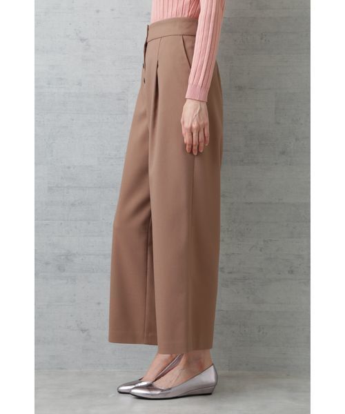 NATURAL BEAUTY BASIC(ナチュラルビューティーベーシック)の「【CanCam 11月号掲載】フロントボタンワイドパンツ(その他パンツ・レディース・グリーン/キャメル・SMALL/MEDIUM/LARGE/X-SMALL)」の4枚目の写真