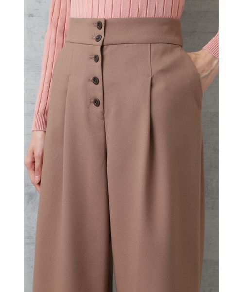 NATURAL BEAUTY BASIC(ナチュラルビューティーベーシック)の「【CanCam 11月号掲載】フロントボタンワイドパンツ(その他パンツ・レディース・グリーン/キャメル・SMALL/MEDIUM/LARGE/X-SMALL)」の6枚目の写真