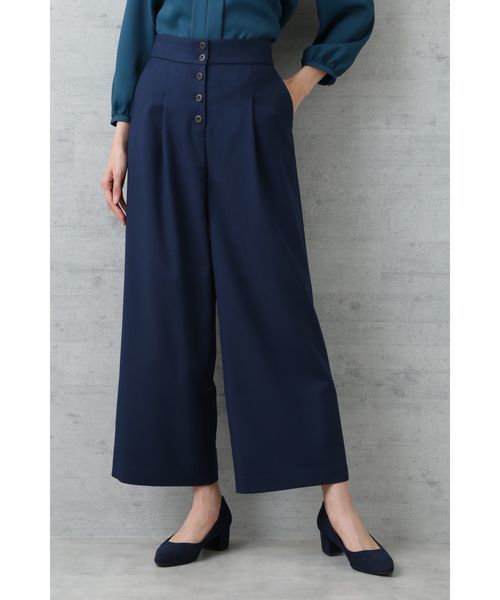 NATURAL BEAUTY BASIC(ナチュラルビューティーベーシック)の「【CanCam 11月号掲載】フロントボタンワイドパンツ(その他パンツ・レディース・グリーン/キャメル・SMALL/MEDIUM/LARGE/X-SMALL)」の10枚目の写真