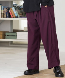 WEGO | WEGO/ストレッチベルトワイドスラックス(スラックス)