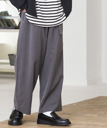 WEGO | WEGO/ストレッチベルトワイドスラックス(スラックス)