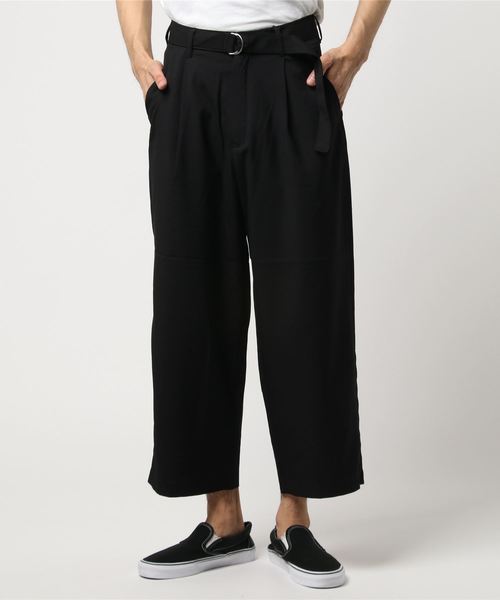 WEGO(ウィゴー)の「WEGO/【2点セット】ベルト付きストレッチワイドスラックス(スラックス・メンズ・ブラック/ベージュ/ワイン/ダークグレー・SMALL/MEDIUM/LARGE)」の20枚目の写真