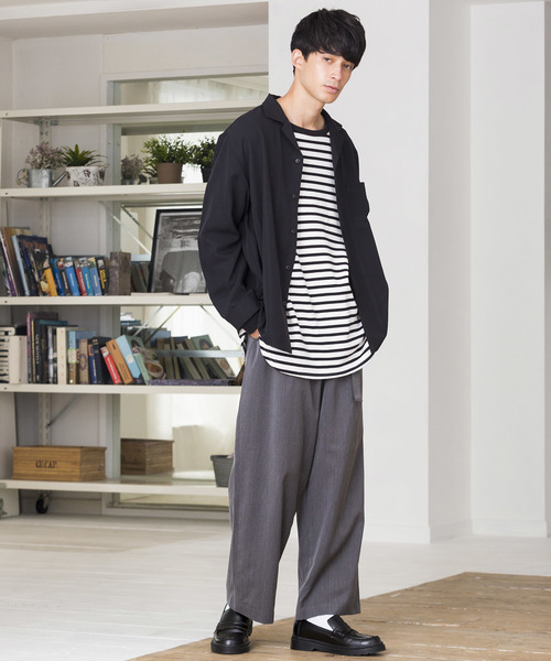 WEGO(ウィゴー)の「WEGO/【2点セット】ベルト付きストレッチワイドスラックス(スラックス・メンズ・ブラック/ベージュ/ワイン/ダークグレー・SMALL/MEDIUM/LARGE)」の21枚目の写真