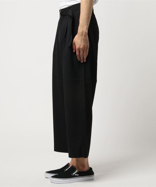 WEGO(ウィゴー)の「WEGO/【2点セット】ベルト付きストレッチワイドスラックス(スラックス・メンズ・ブラック/ベージュ/ワイン/ダークグレー・SMALL/MEDIUM/LARGE)」の16枚目の写真