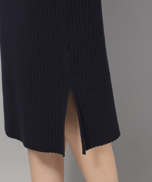 Andemiu（アンデミュウ）の「リブＩラインニットワンピース7分袖811853（ワンピース・レディース・グリーン/モカ/ネイビー・FREE）」の16枚目の写真