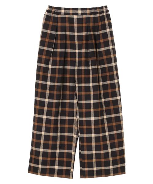 AMERICAN HOLIC（アメリカンホリック）の「・起毛タックワイドパンツ（その他パンツ・レディース・チャコールグレー/ブラック/ベージュ/キャメル/その他8/チェック/ブラック系その他3/ベージュ系その他4・M/L）」の9枚目の写真