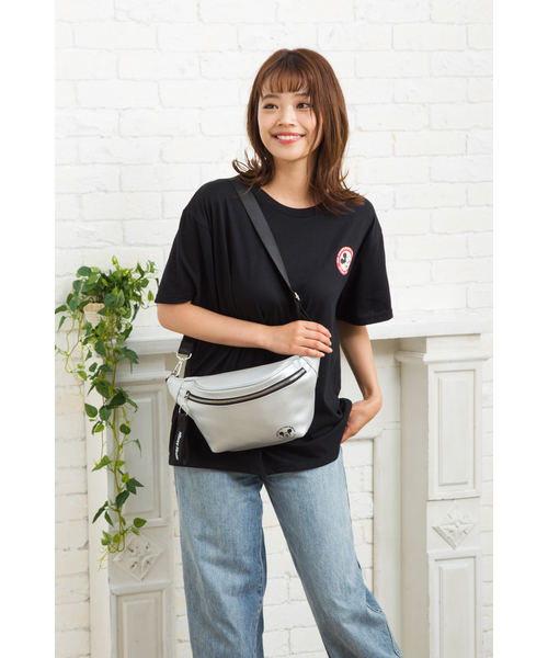 Disney（ディズニー）の「Disney（ディズニー）ヒップバッグ（ボディバッグ/ウエストポーチ・レディース・ブラック/シルバー/ホワイト・FREE）」の13枚目の写真