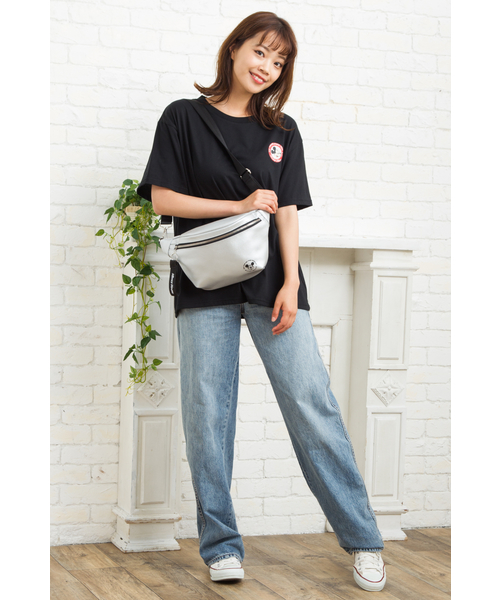 Disney（ディズニー）の「Disney（ディズニー）ヒップバッグ（ボディバッグ/ウエストポーチ・レディース・ブラック/シルバー/ホワイト・FREE）」の12枚目の写真