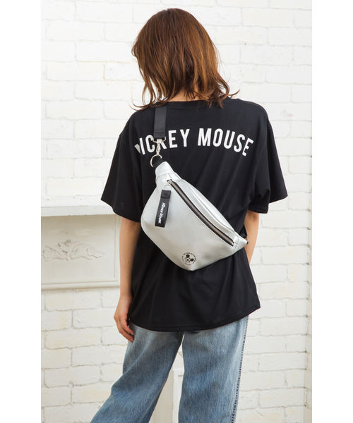Disney（ディズニー）の「Disney（ディズニー）ヒップバッグ（ボディバッグ/ウエストポーチ・レディース・ブラック/シルバー/ホワイト・FREE）」の9枚目の写真
