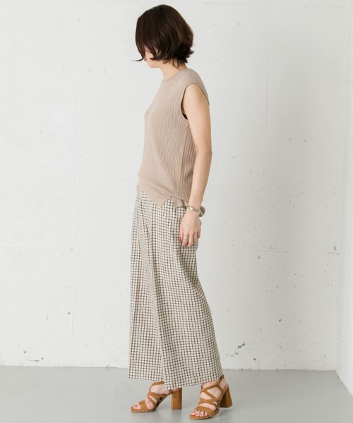 URBAN RESEARCH ROSSO WOMEN（アーバンリサーチ　ロッソ）の「チェックセンプレパンツ（その他パンツ・レディース・ベージュ系その他/ブルー系その他・38/36）」の21枚目の写真